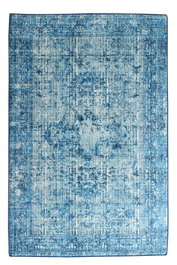Conceptum Alfombra Isabel - Blue 160 x 230 cm, 100% Poliéster, Lavable a Máquina, Antibacteriana